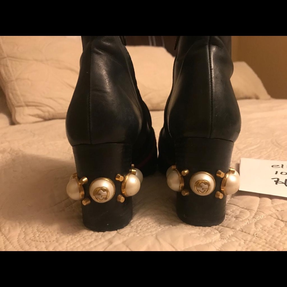 Gucci Leather Marmont bootie Gucci boot - Picture 3 of 6